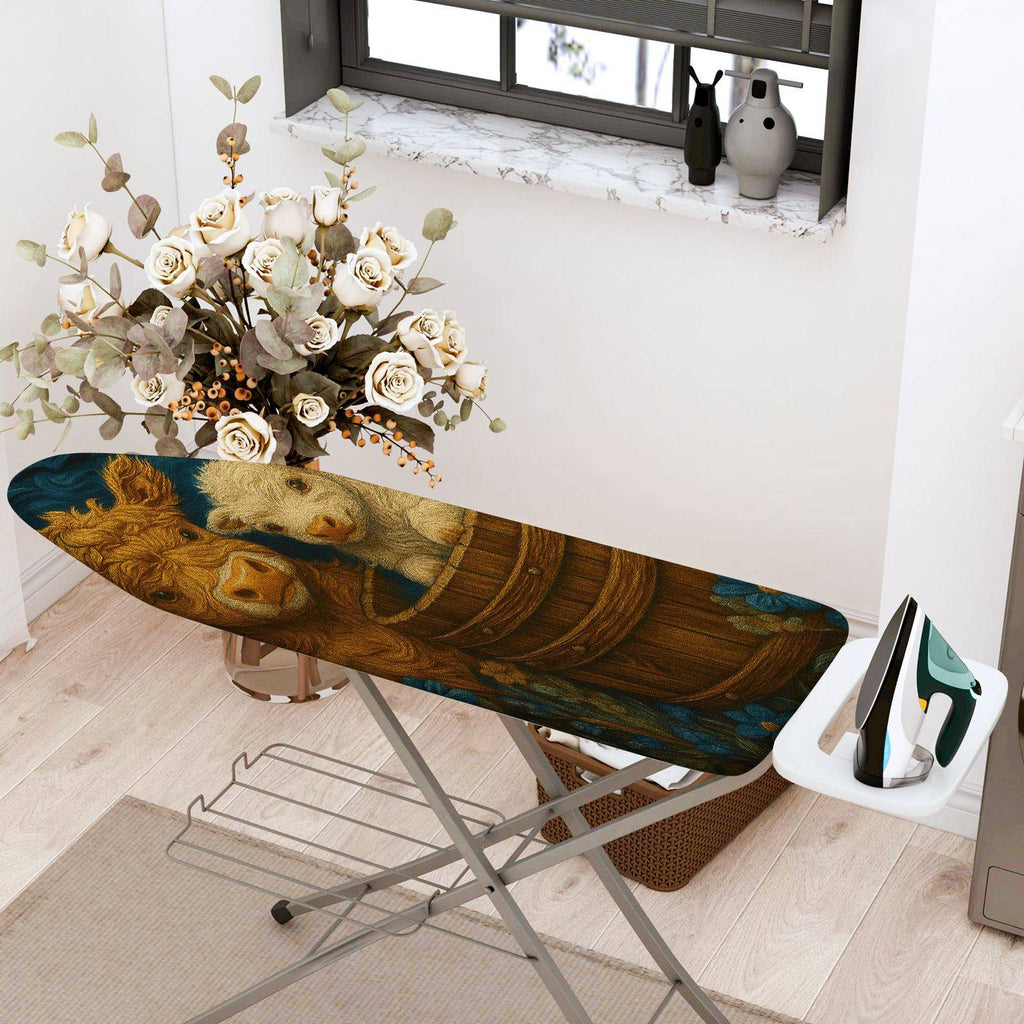 1-Piece Animal Rustic Floral  Ironing Board Cover, Universal Size, Without Board