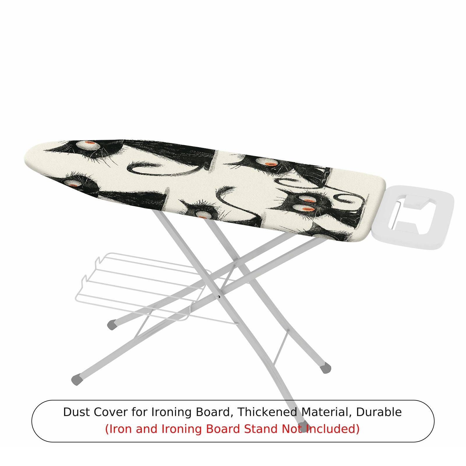 1-Piece Cat Pattern Black  Animal  Ironing Board Cover, Universal Size, Without Board