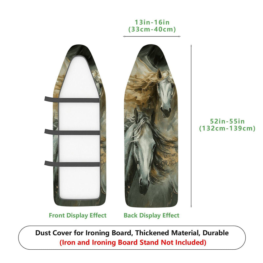 1-Piece Horse Art Animal Decorative  Ironing Board Cover, Universal Size, Without Board