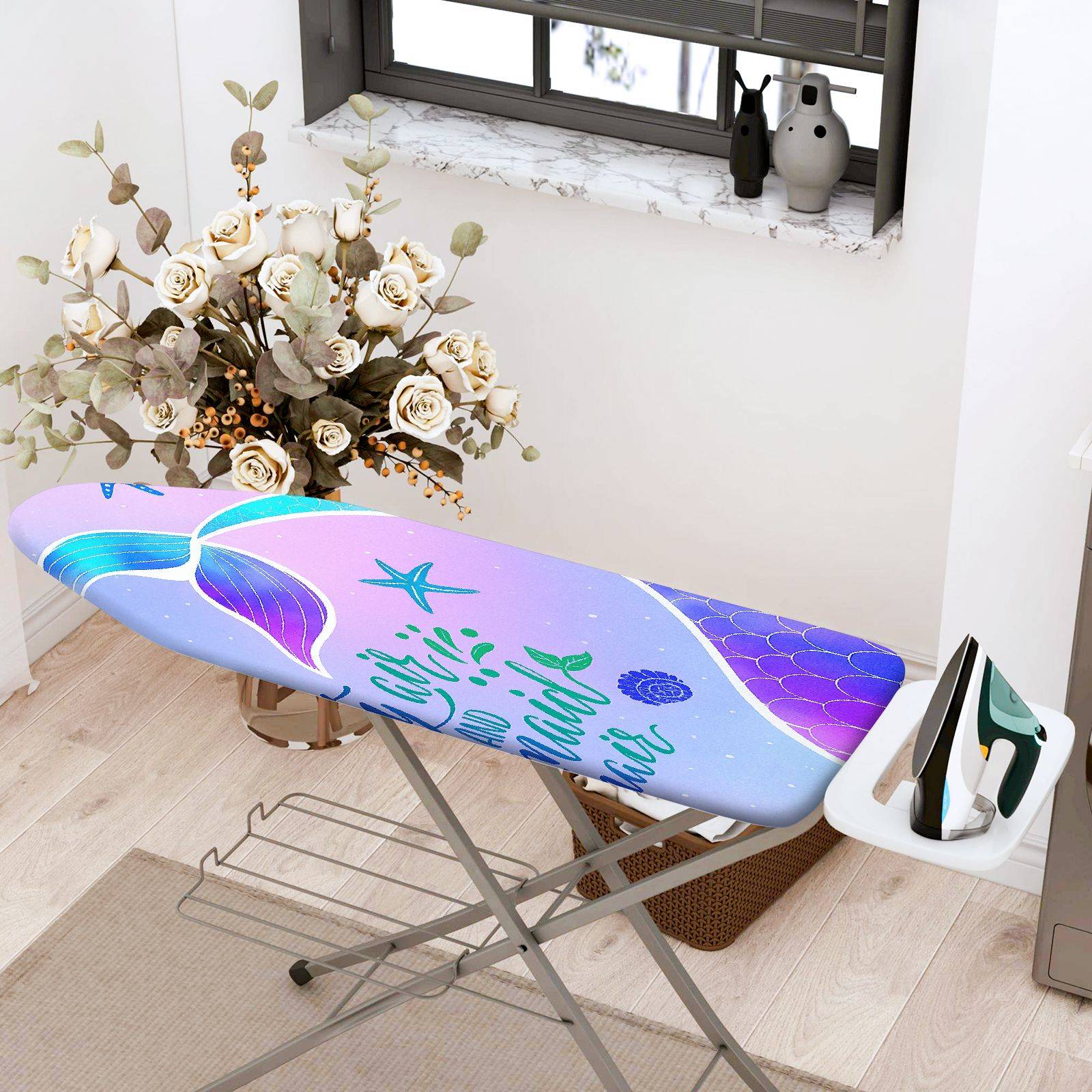 1-Piece Ocean Fantasy  Ironing Board Cover, Universal Size, Without Board