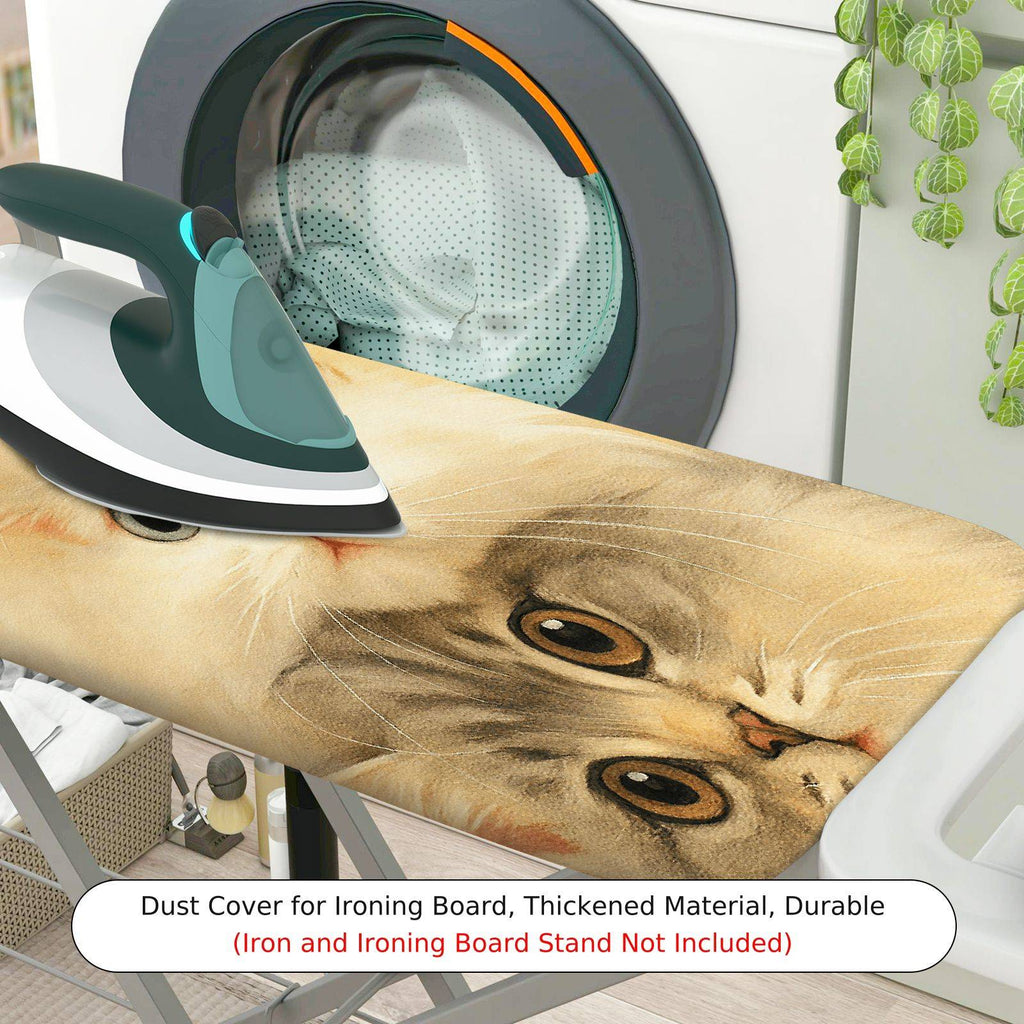 1-Piece Cute Cat Print Animal Soft  Ironing Board Cover, Universal Size, Without Board