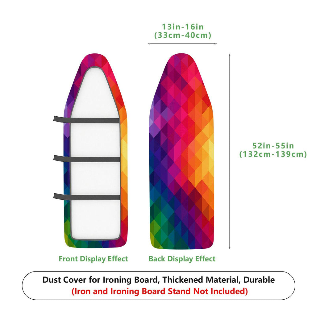 1-Piece Colorful Geometric Abstract  Ironing Board Cover, Universal Size, Without Board
