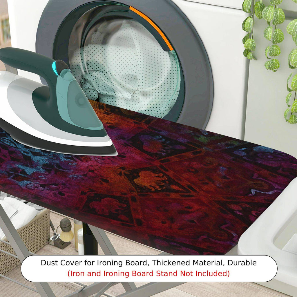 1-Piece Abstract Colorful Pattern Artistic  Ironing Board Cover, Universal Size, Without Board
