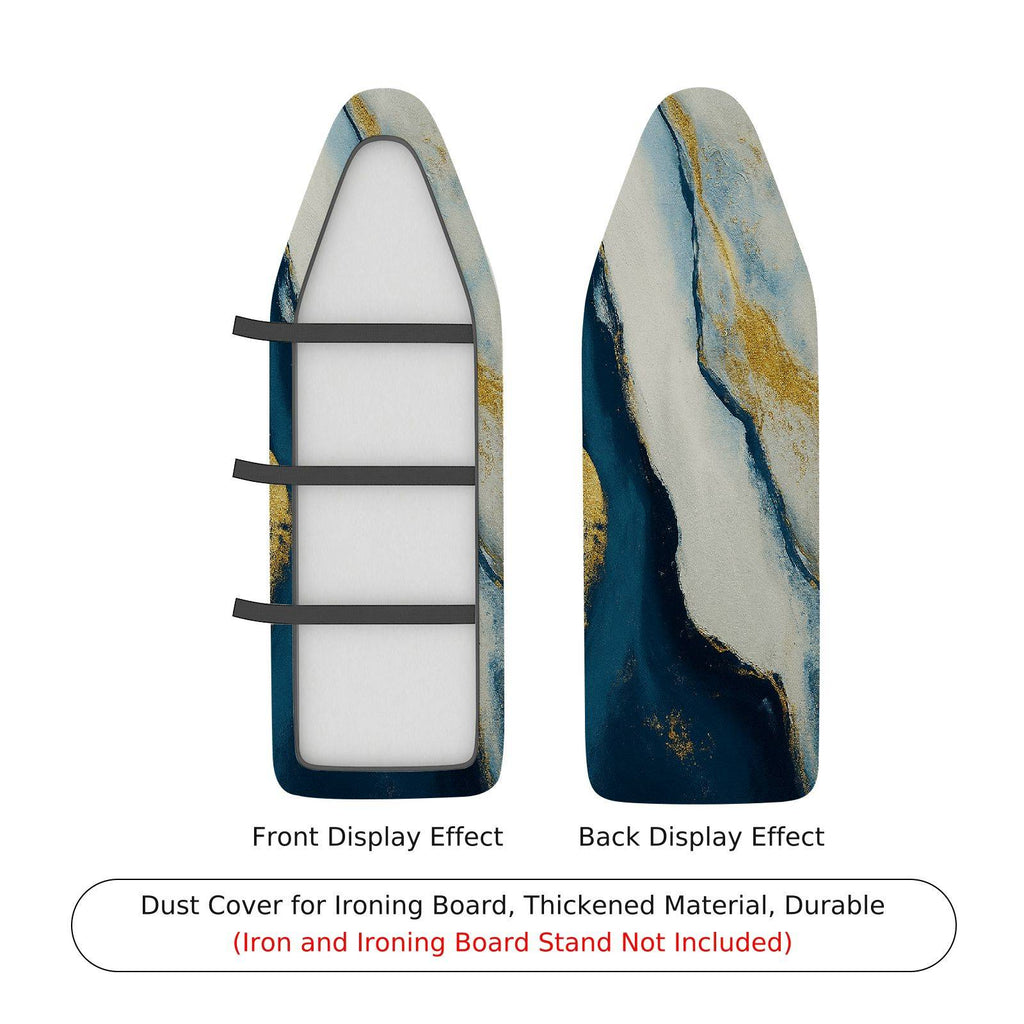 1-Piece Abstract Ocean Gold  Ironing Board Cover, Universal Size, Without Board