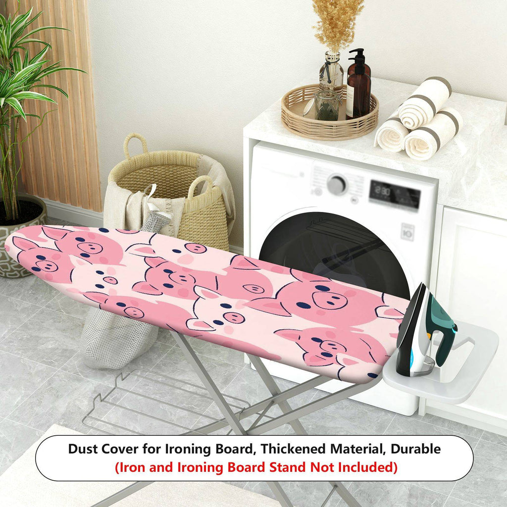 1-Piece Cute  Pig Pattern Animal Theme Pink  Ironing Board Cover, Universal Size, Without Board