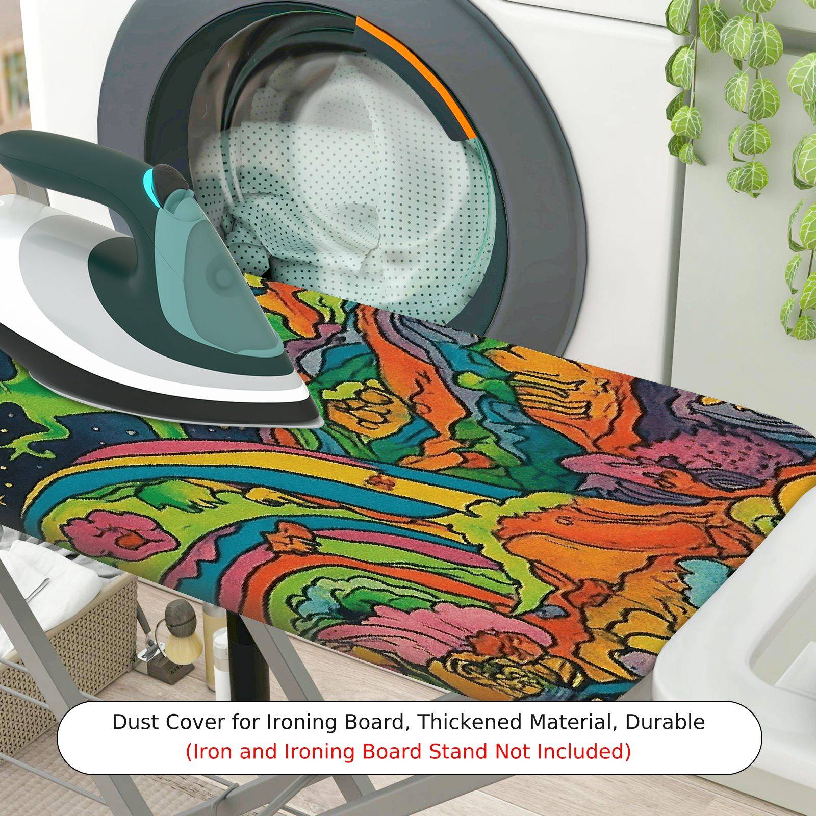 1-Piece Alien Galaxy Space  Ironing Board Cover, Universal Size, Without Board