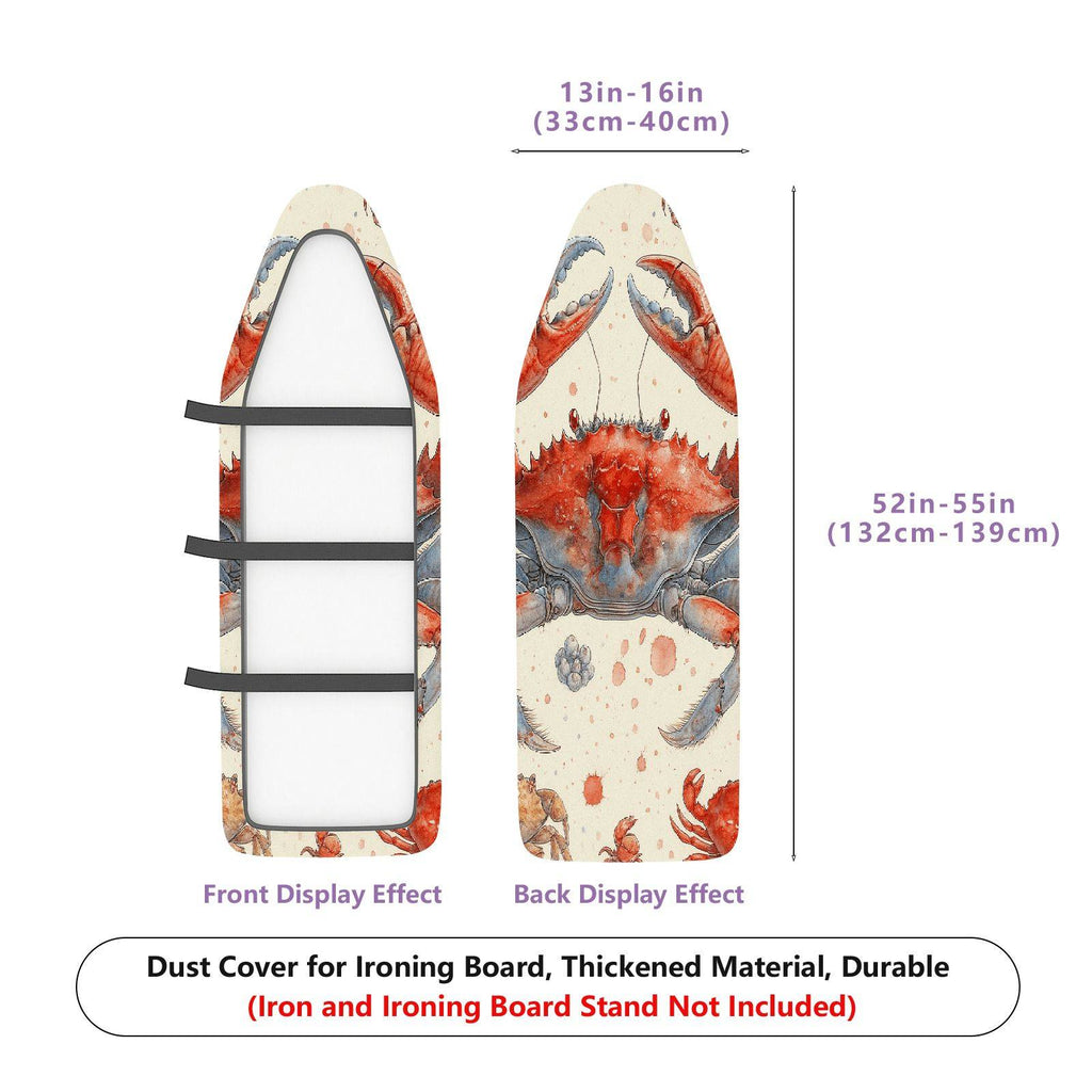1-Piece Crab Sea Ocean  Ironing Board Cover, Universal Size, Without Board