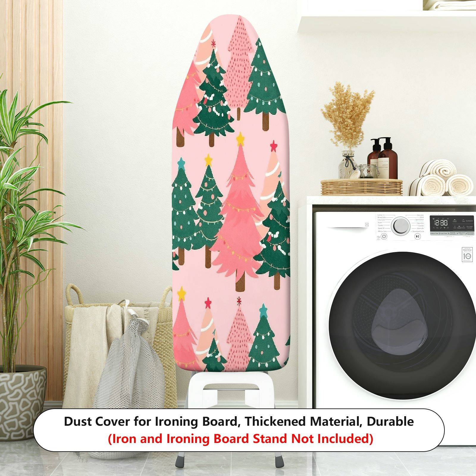 1-Piece Christmas Tree Holiday Festive  Ironing Board Cover, Universal Size, Without Board