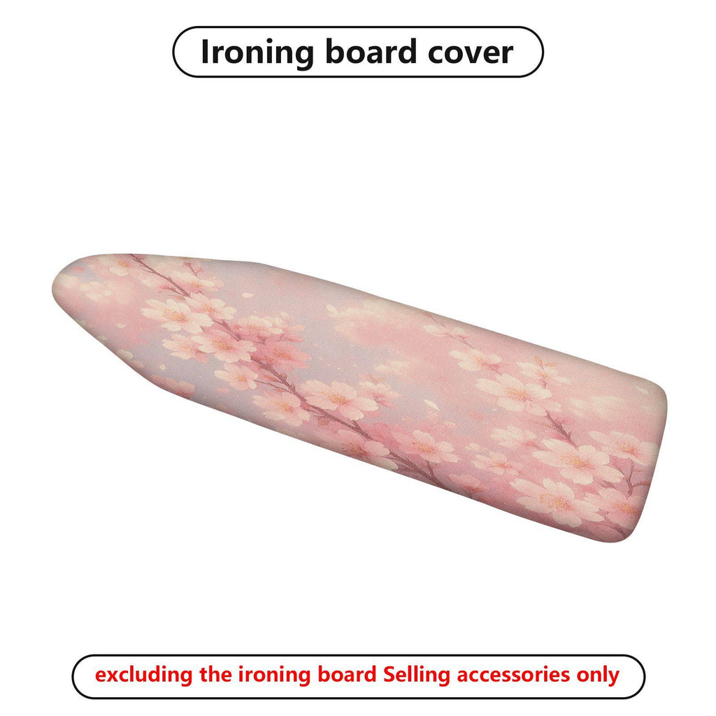 1-Piece Floral Pink Spring  Ironing Board Cover, Universal Size, Without Board