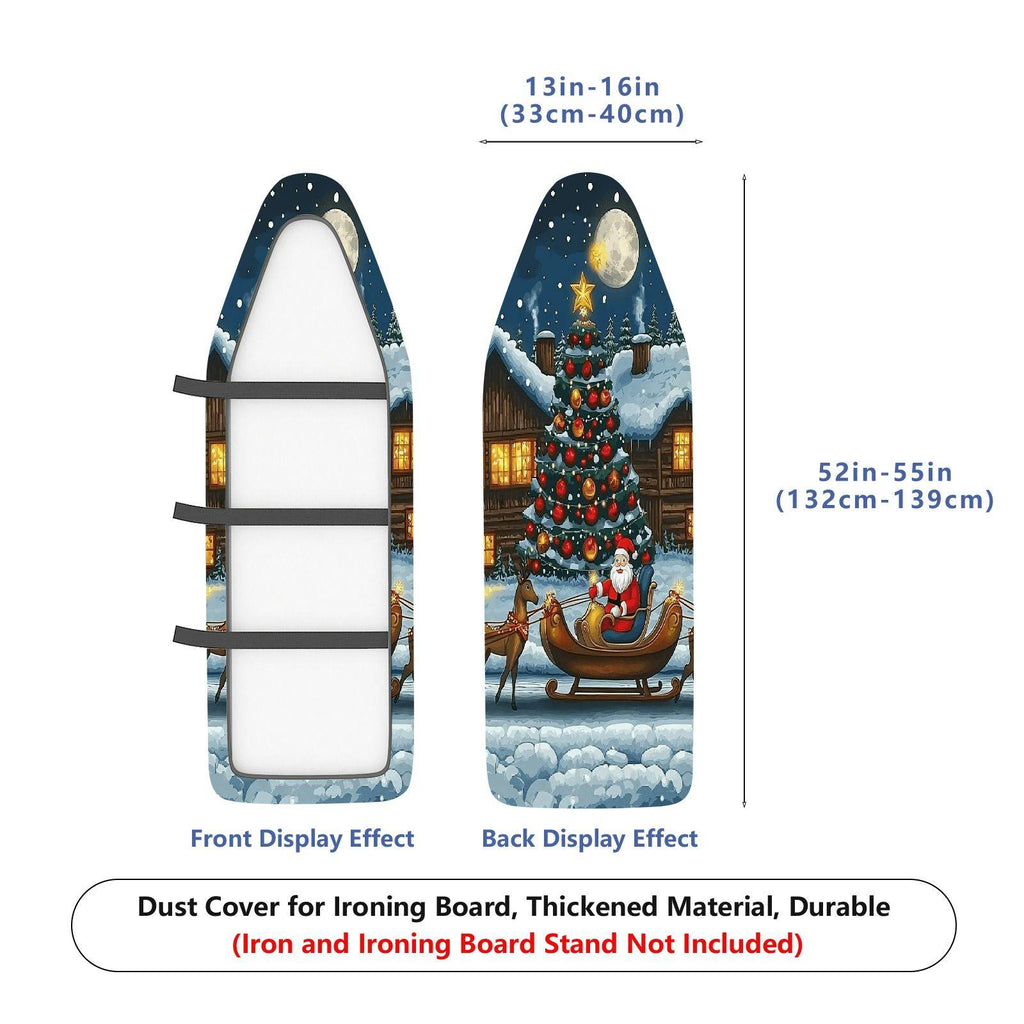1-Piece Christmas Winter Santa  Ironing Board Cover, Universal Size, Without Board