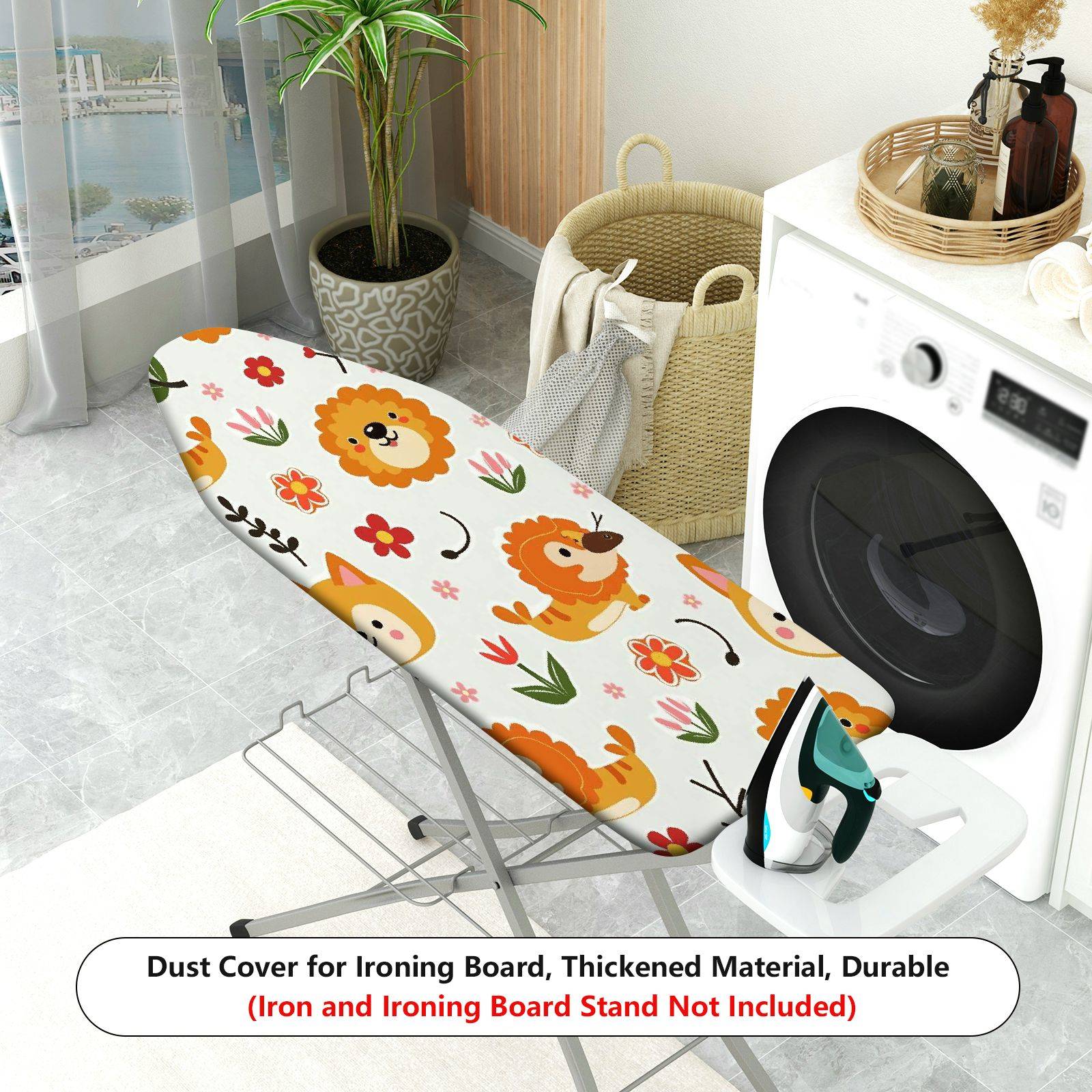1-Piece Animal Floral  Ironing Board Cover, Universal Size, Without Board
