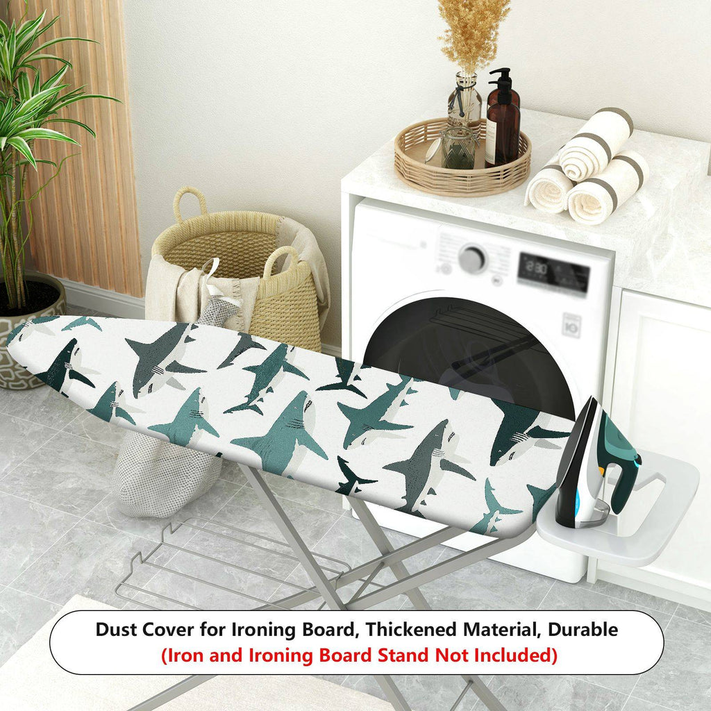 1-Piece Shark Ocean Marine  Ironing Board Cover, Universal Size, Without Board