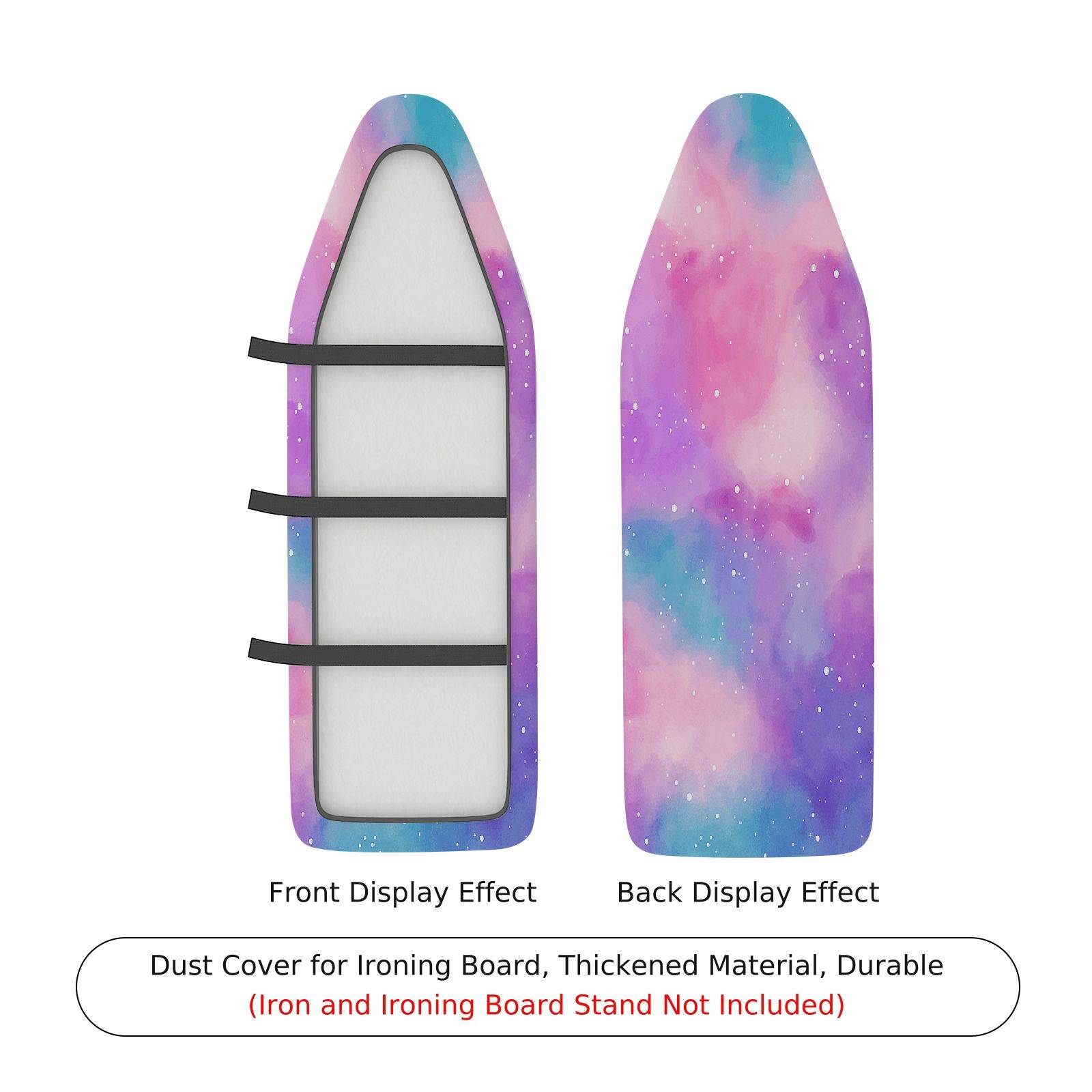 1-Piece Galaxy Purple Pink  Ironing Board Cover, Universal Size, Without Board