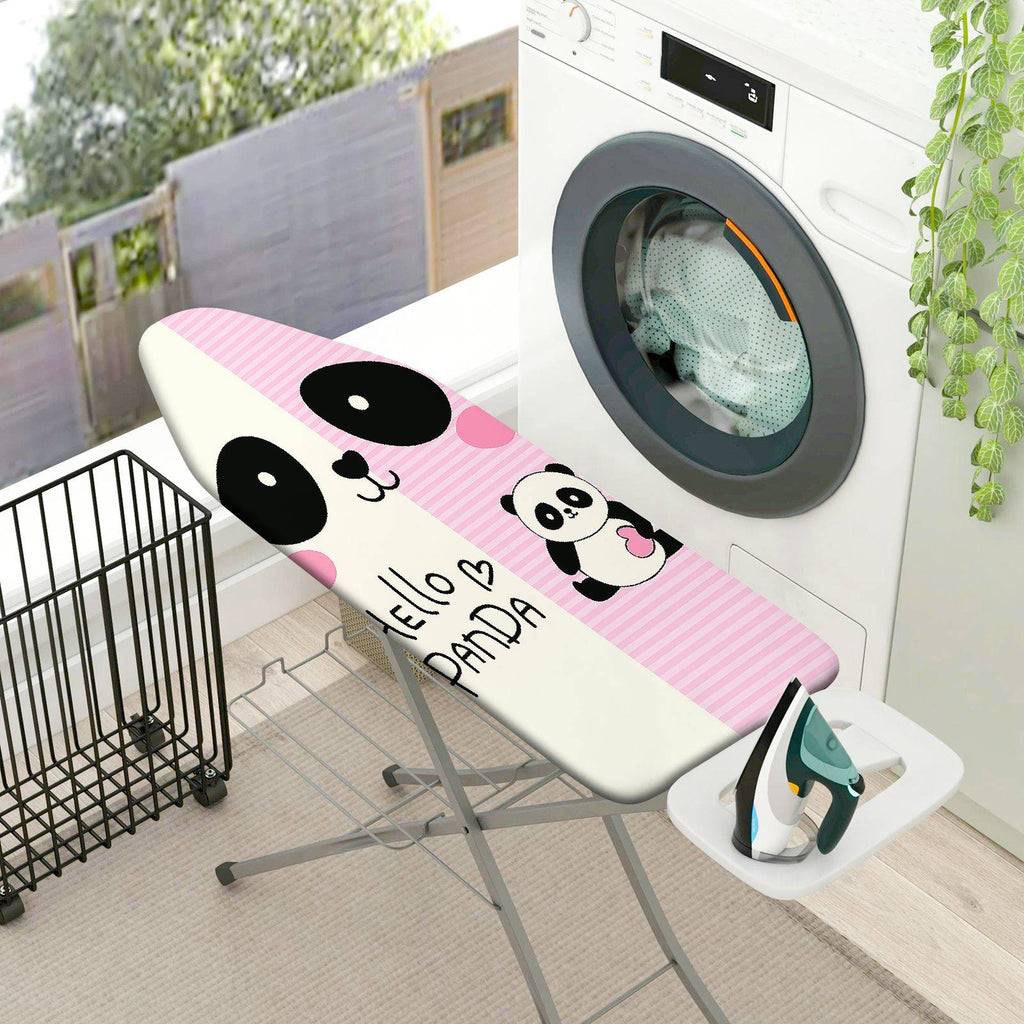 1-Piece Panda Pink Cute  Ironing Board Cover, Universal Size, Without Board