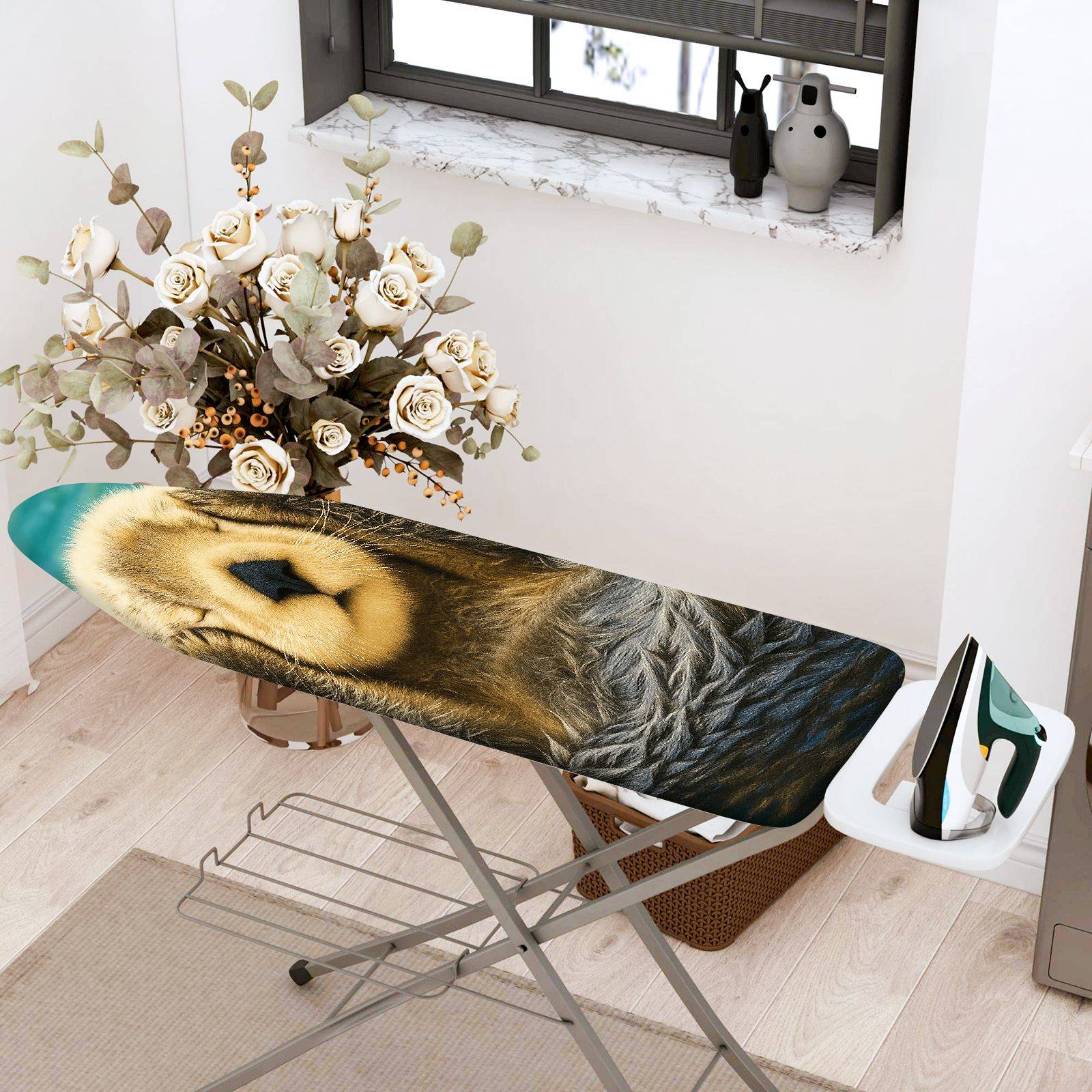 1-Piece Animal Wildlife Nature  Ironing Board Cover, Universal Size, Without Board