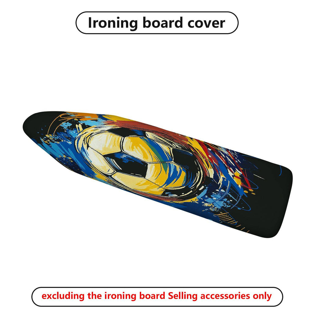1-Piece Soccer Abstract Colorful  Ironing Board Cover, Universal Size, Without Board
