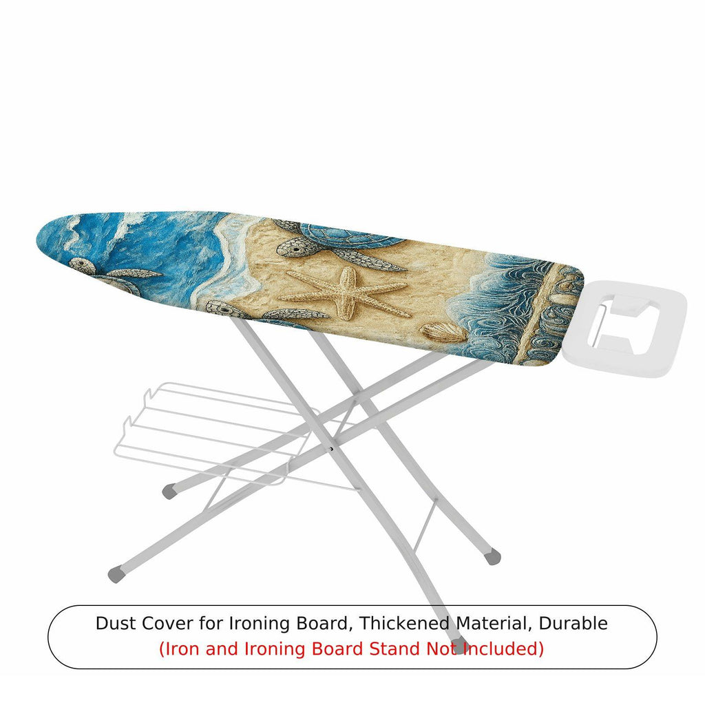 1-Piece Beach Turtle Ocean  Ironing Board Cover, Universal Size, Without Board