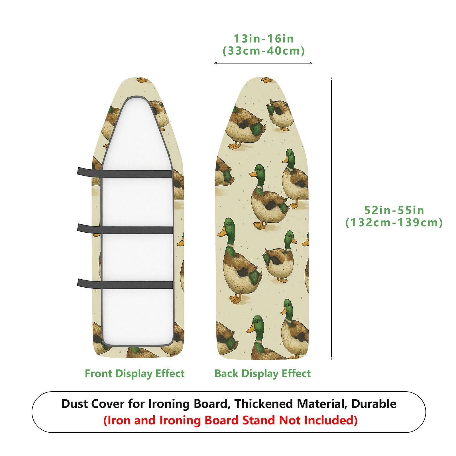 1-Piece Duck Animal Pattern  Ironing Board Cover, Universal Size, Without Board