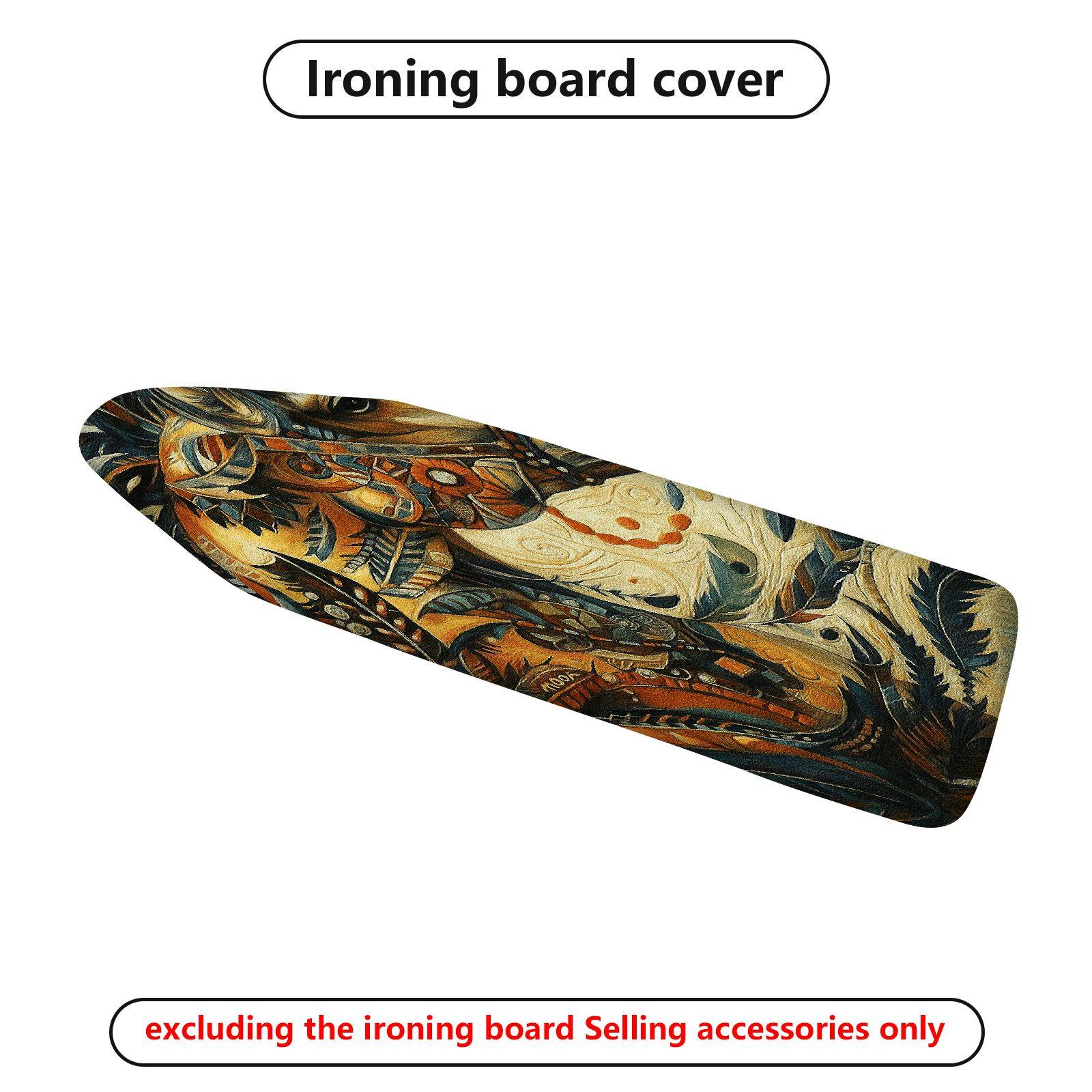 1-Piece Abstract Artistic Colorful  Ironing Board Cover, Universal Size, Without Board
