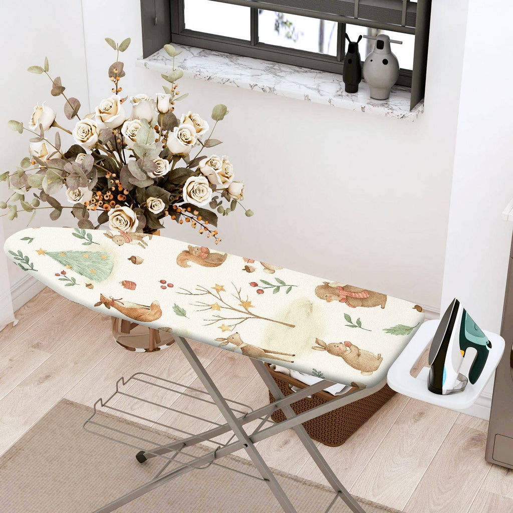 1-Piece Christmas Animals Forest  Ironing Board Cover, Universal Size, Without Board