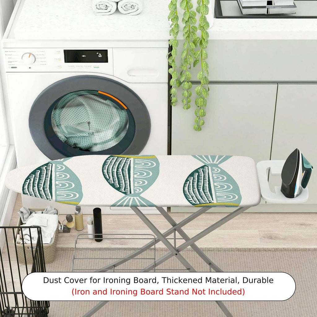 1-Piece Fish Pattern Blue Ocean  Ironing Board Cover, Universal Size, Without Board