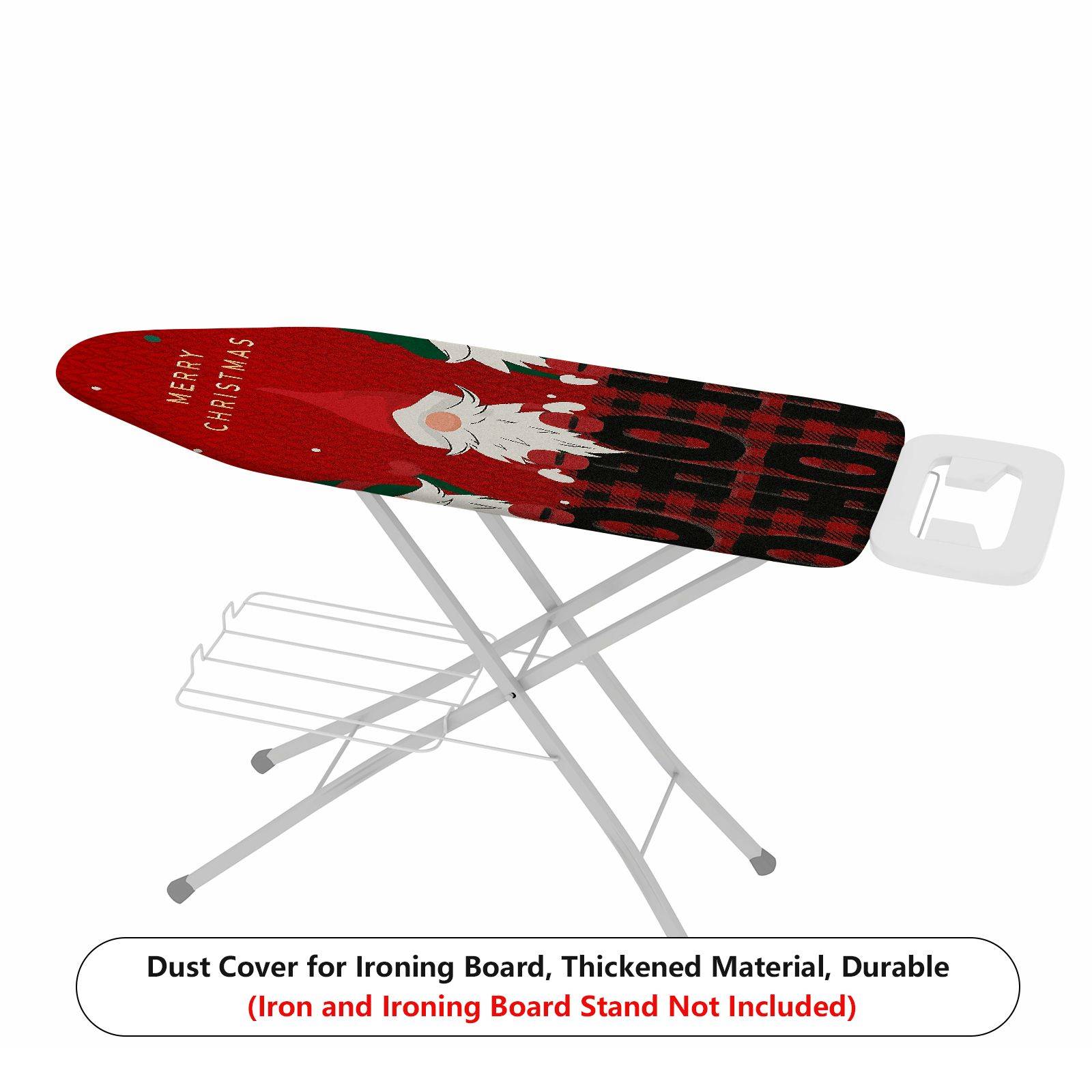 1-Piece Christmas Elf Plaid  Ironing Board Cover, Universal Size, Without Board