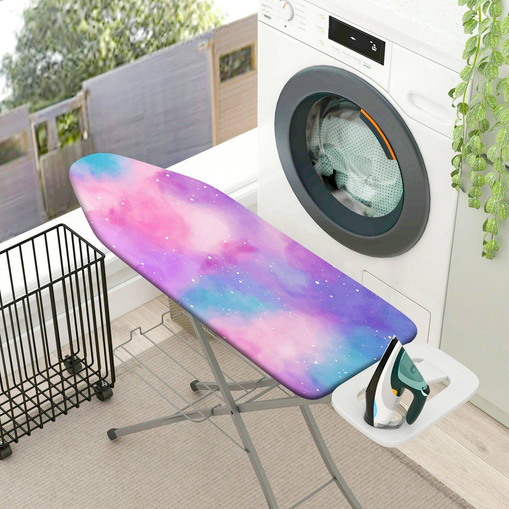 1-Piece Galaxy Purple Pink  Ironing Board Cover, Universal Size, Without Board