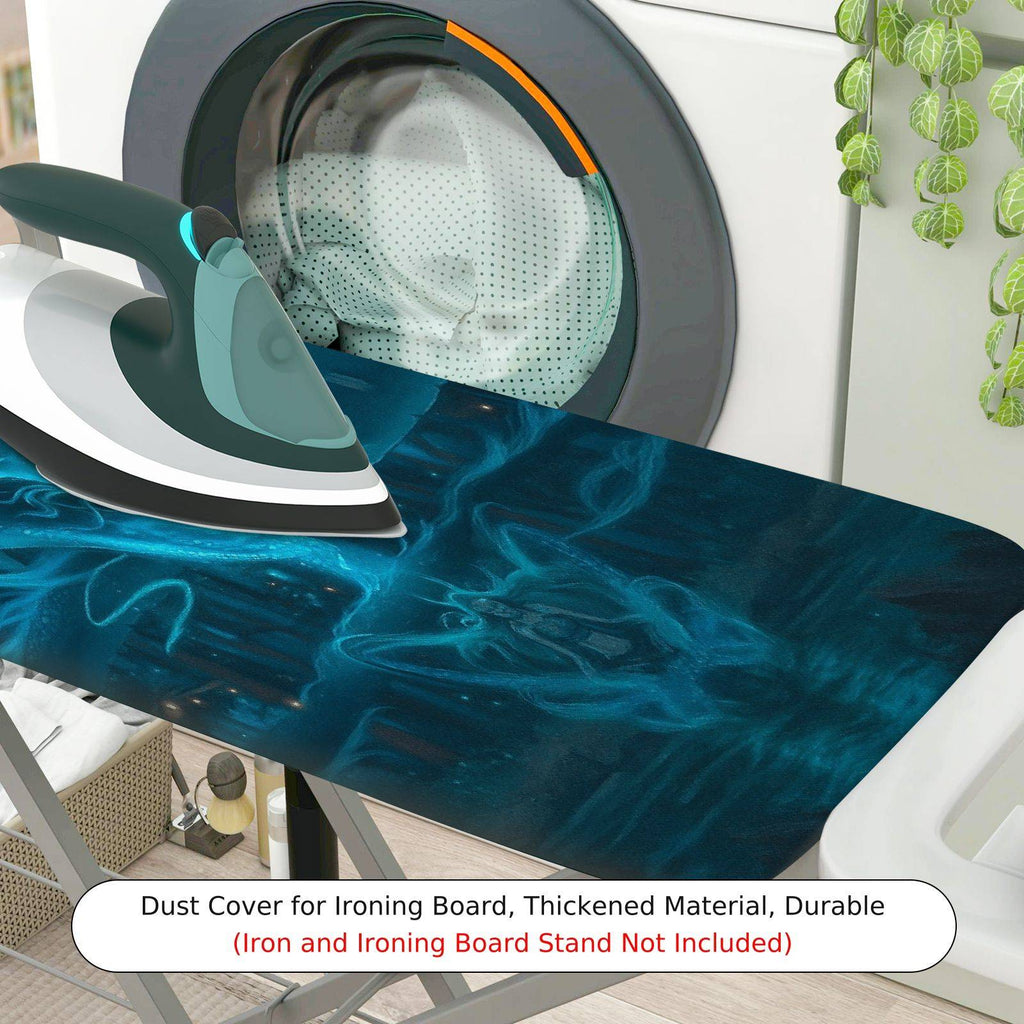 1-Piece Abstract Ocean Wave Fantasy  Ironing Board Cover, Universal Size, Without Board