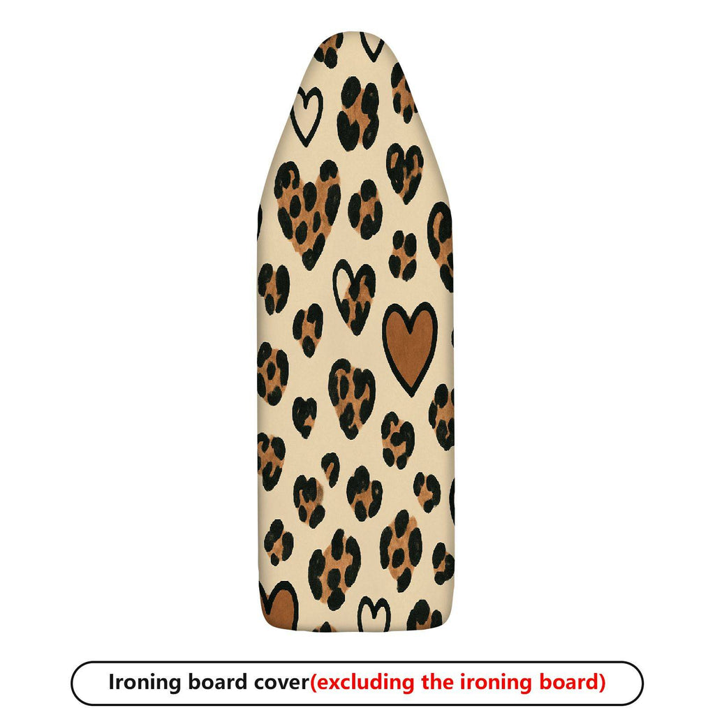 1-Piece Leopard Heart Pattern Animal Print  Ironing Board Cover, Universal Size, Without Board