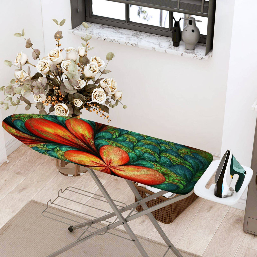 1-Piece Colorful Floral Pattern Abstract  Ironing Board Cover, Universal Size, Without Board