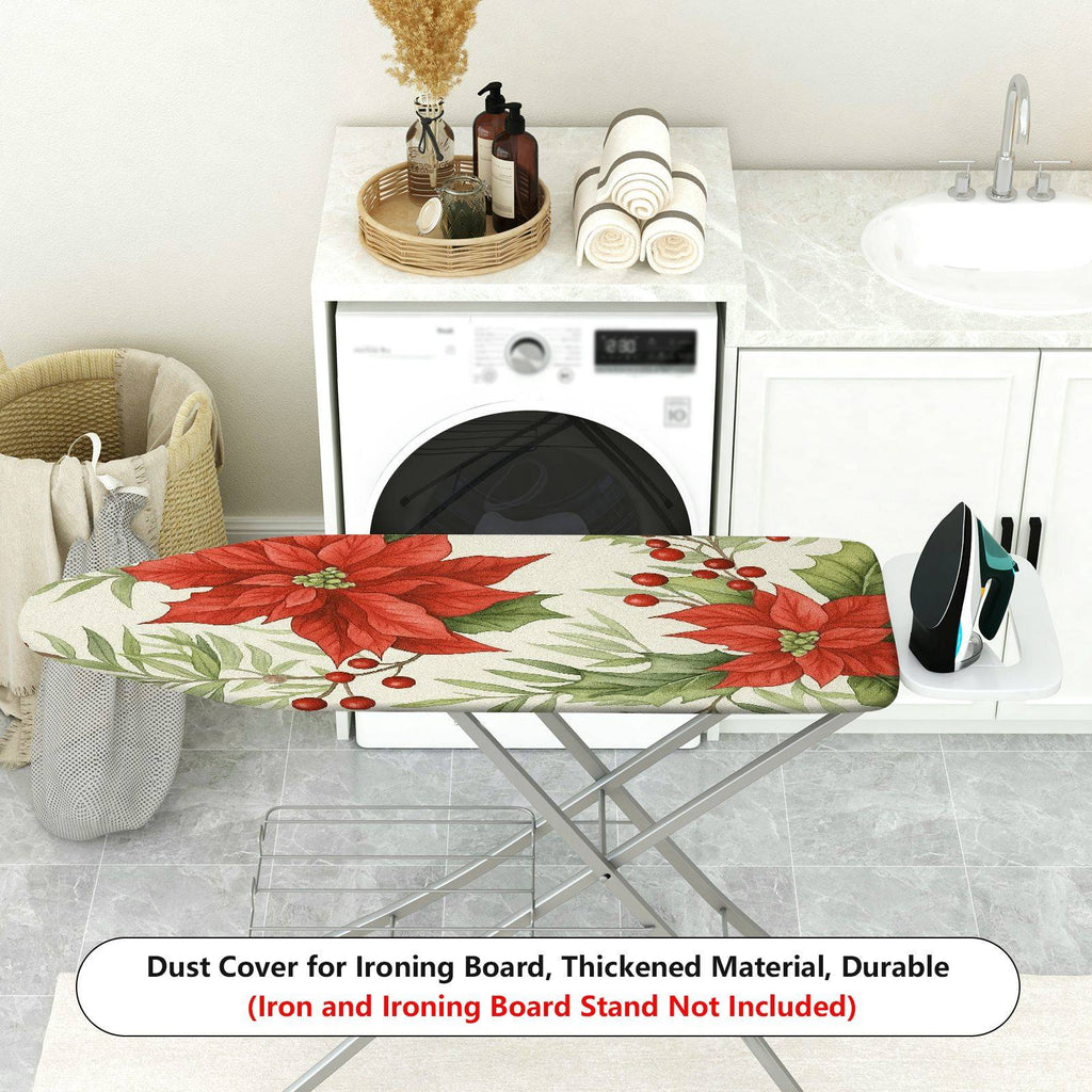 1-Piece Christmas Floral Festive  Ironing Board Cover, Universal Size, Without Board