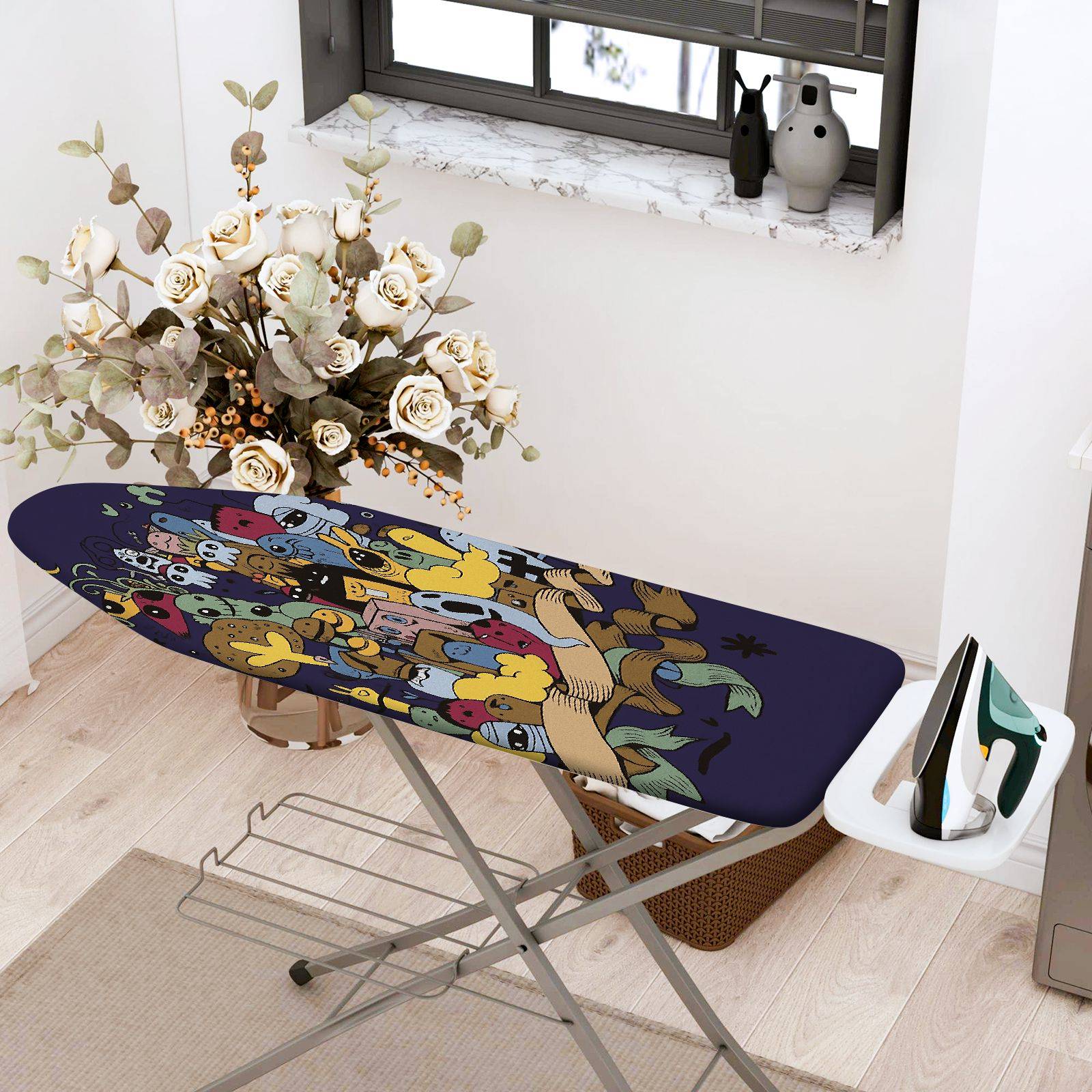 1-Piece Animal Forest  Ironing Board Cover, Universal Size, Without Board