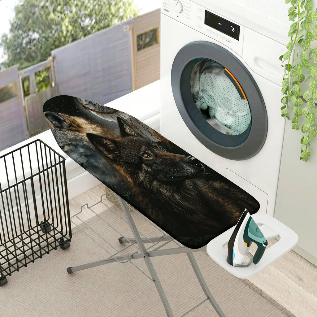 1-Piece Wolf Forest Animal  Ironing Board Cover, Universal Size, Without Board
