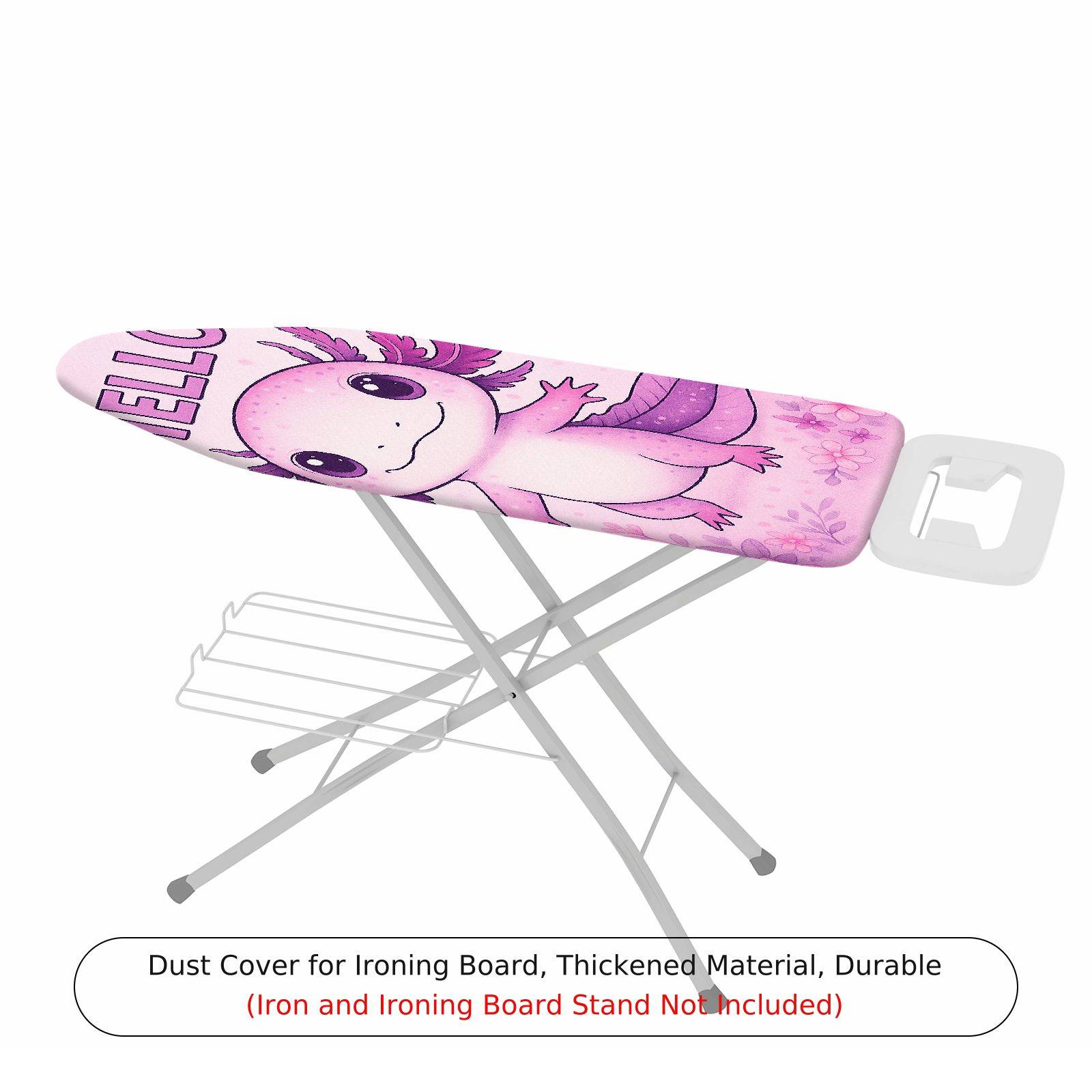 1-Piece Cute  Pink Axolotl  Ironing Board Cover, Universal Size, Without Board