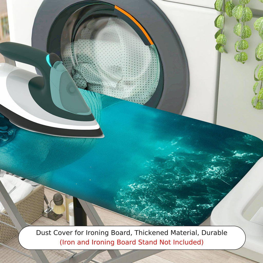 1-Piece Shark Ocean Blue  Ironing Board Cover, Universal Size, Without Board