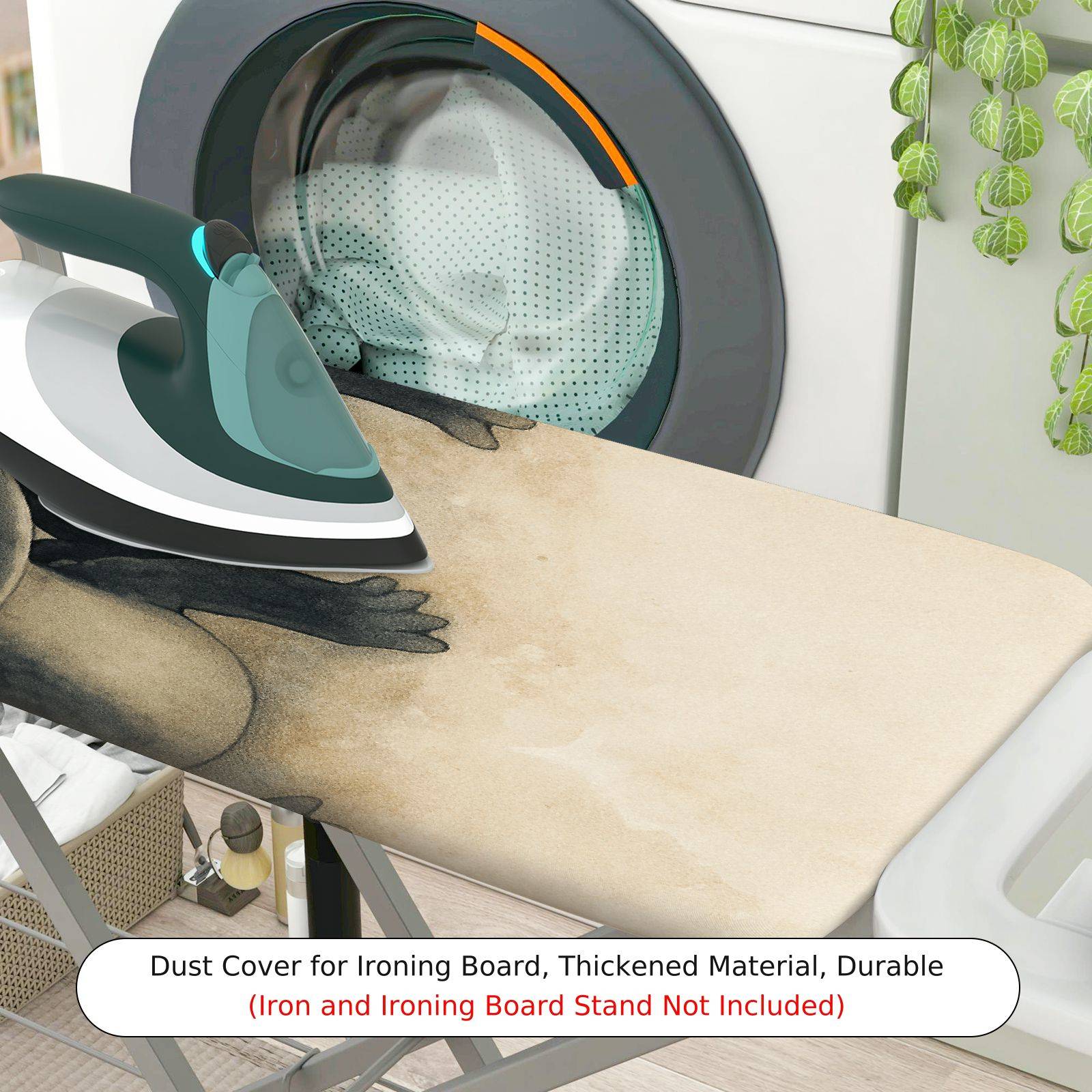 1-Piece Animal Art  Ironing Board Cover, Universal Size, Without Board