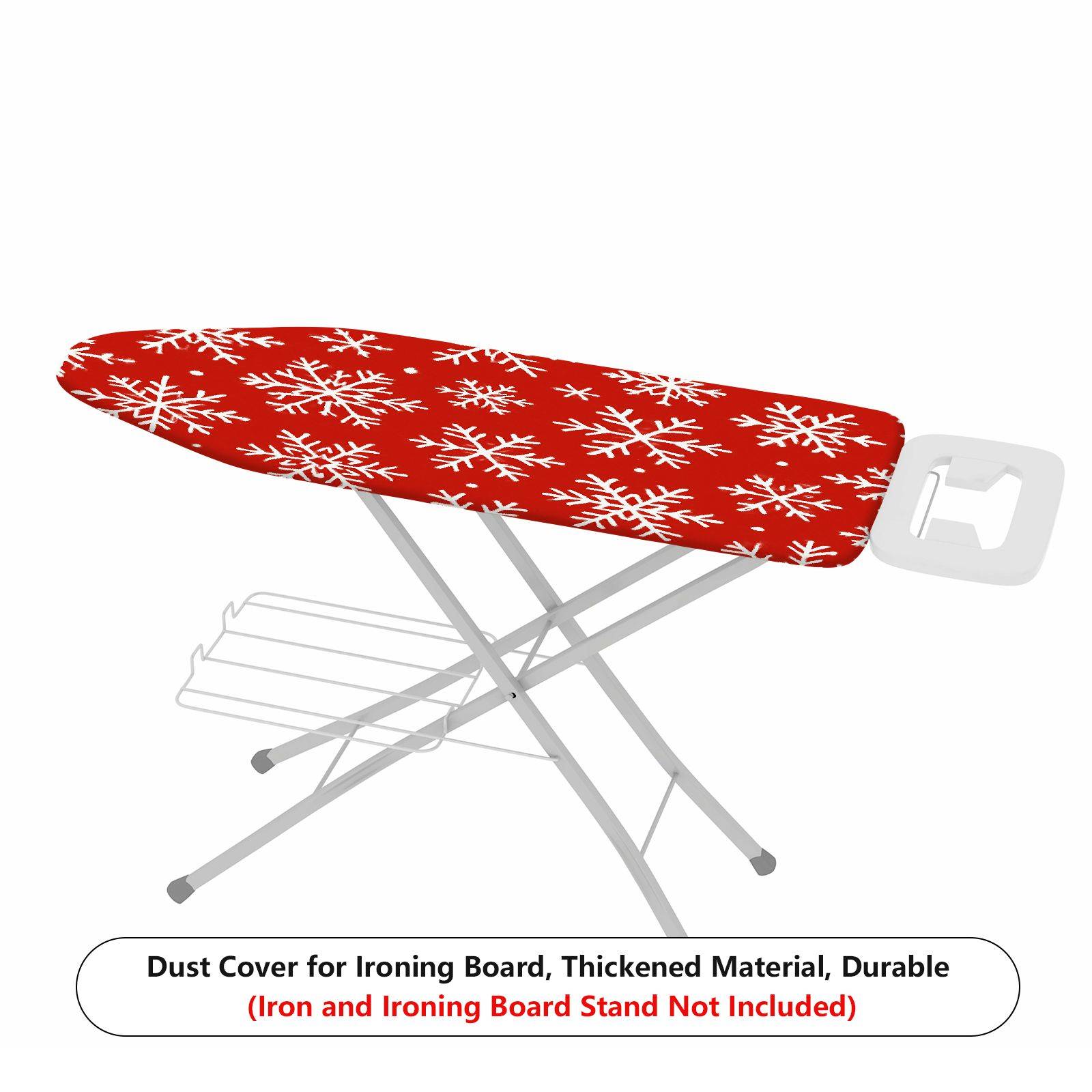 1-Piece Snowflake Christmas Red  Ironing Board Cover, Universal Size, Without Board
