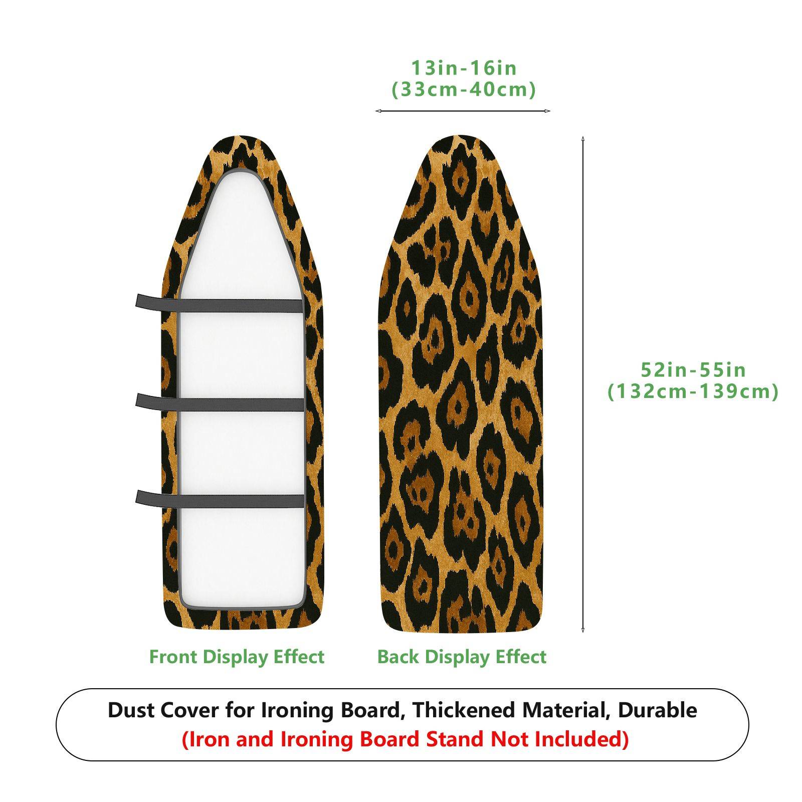 1-Piece Leopard Animal Print Fashion  Ironing Board Cover, Universal Size, Without Board