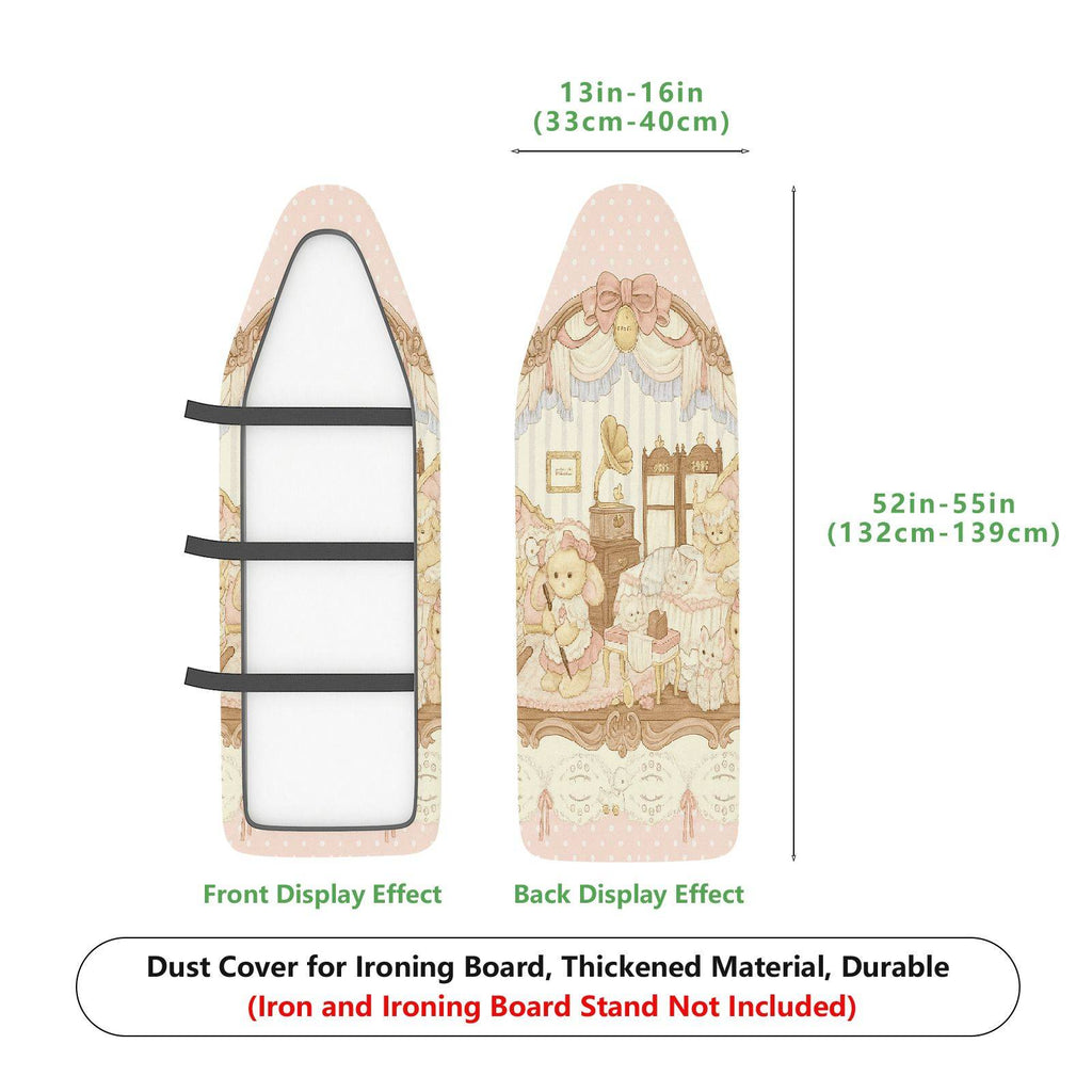 1-Piece Pink  Bear Cute  Ironing Board Cover, Universal Size, Without Board