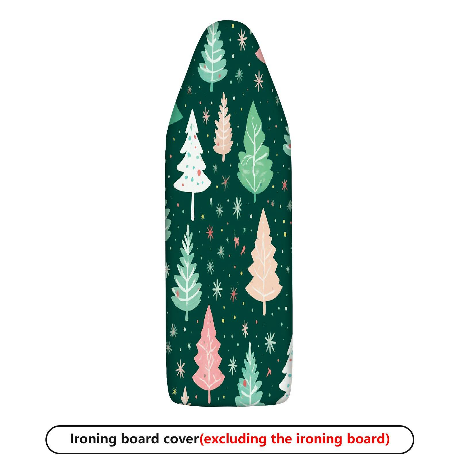 1-Piece Christmas Trees Forest Stars  Ironing Board Cover, Universal Size, Without Board