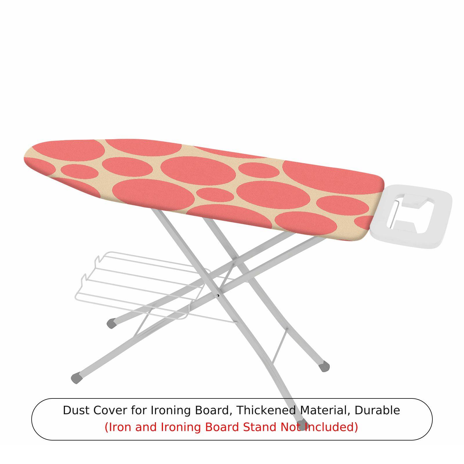 1-Piece Pink Polka Dots Pattern  Ironing Board Cover, Universal Size, Without Board