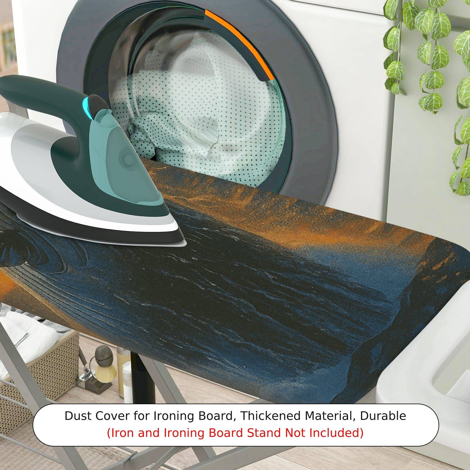 1-Piece Whale Ocean Sunset  Ironing Board Cover, Universal Size, Without Board