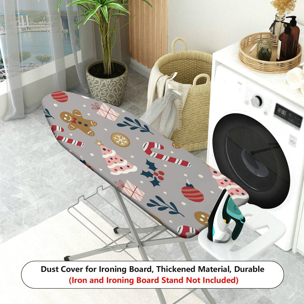 1-Piece Christmas Gingerbread Candy  Ironing Board Cover, Universal Size, Without Board