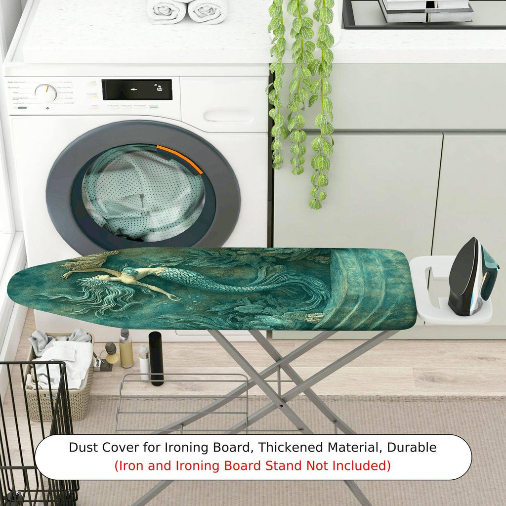 1-Piece Vintage  Ocean Fantasy  Ironing Board Cover, Universal Size, Without Board