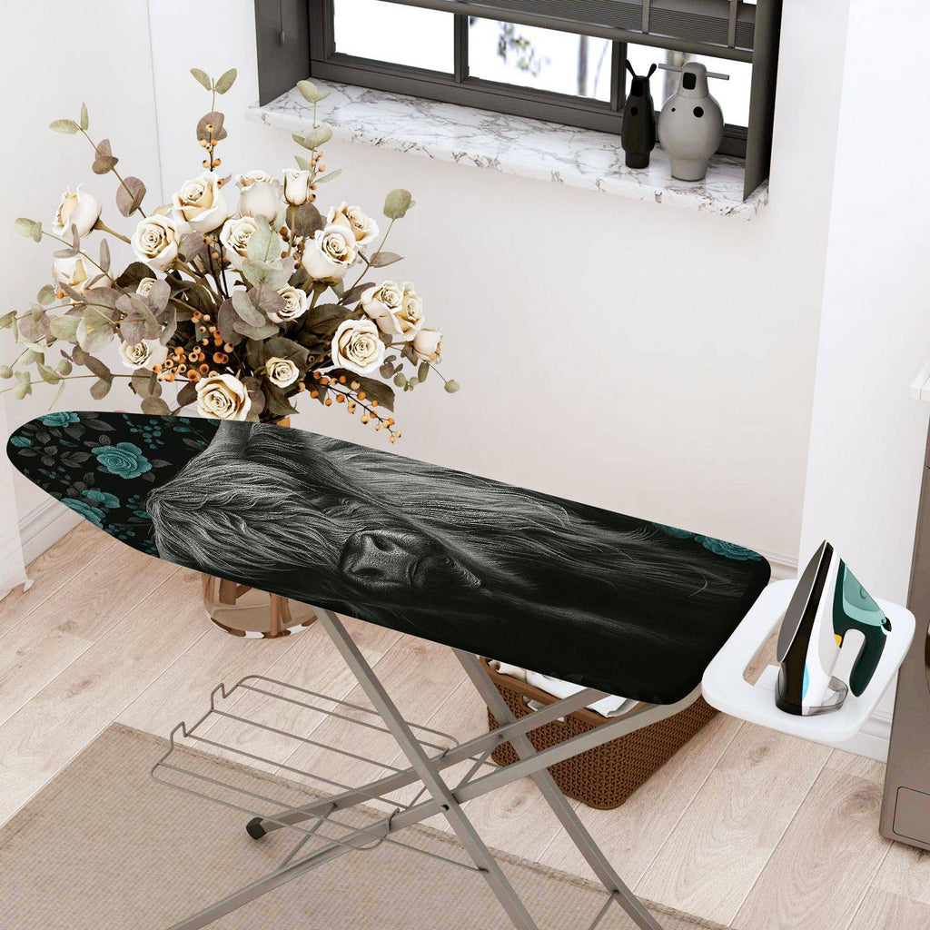 1-Piece Horse Floral Artistic  Ironing Board Cover, Universal Size, Without Board