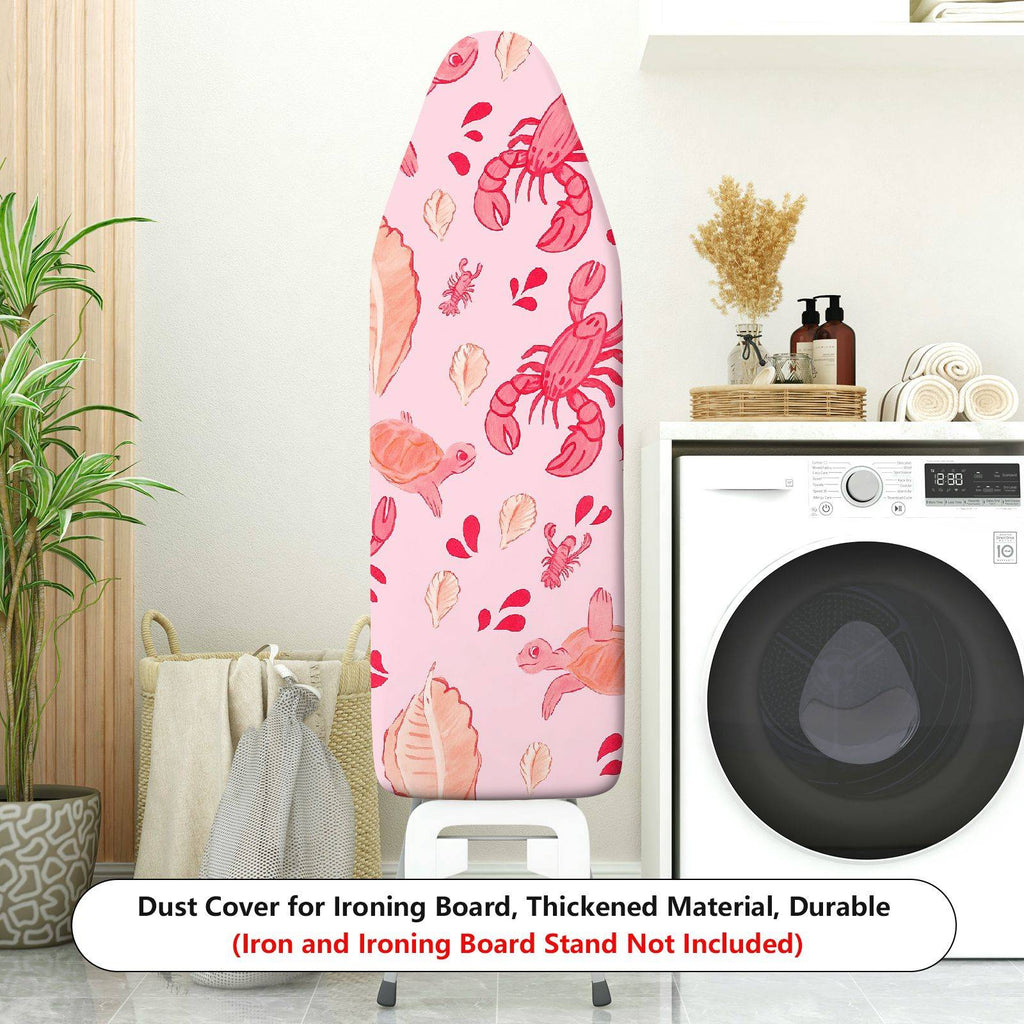 1-Piece Seafood Animal Leaf  Ironing Board Cover, Universal Size, Without Board