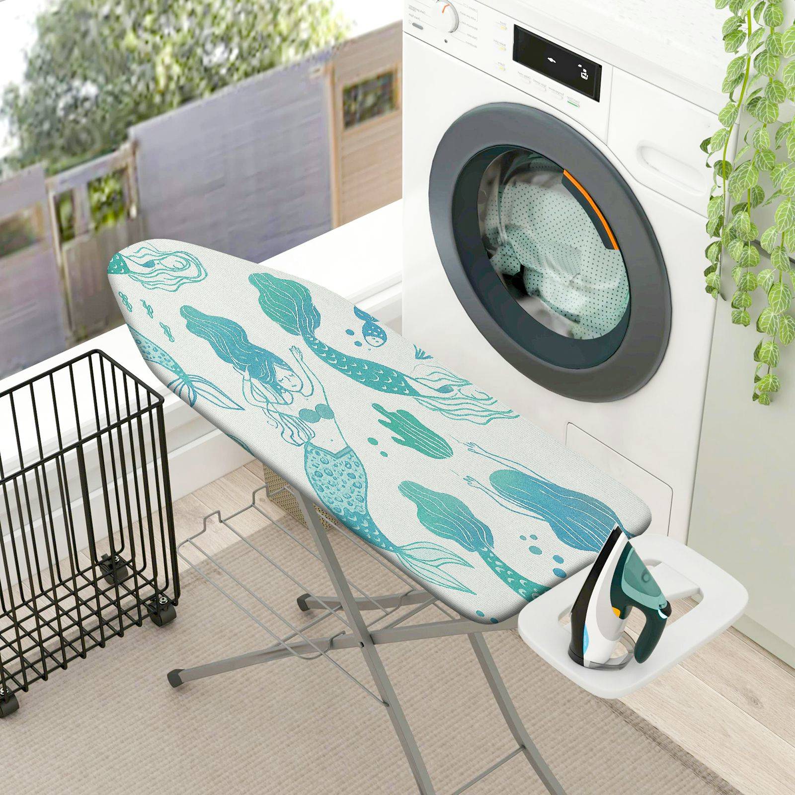 1-Piece Abstract Sea  Ironing Board Cover, Universal Size, Without Board