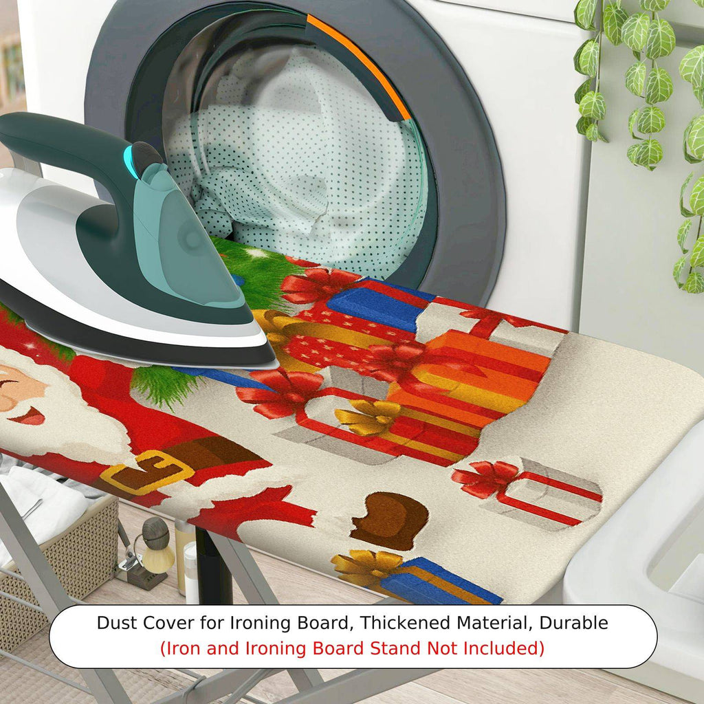 1-Piece Santa Christmas Tree Gifts  Ironing Board Cover, Universal Size, Without Board