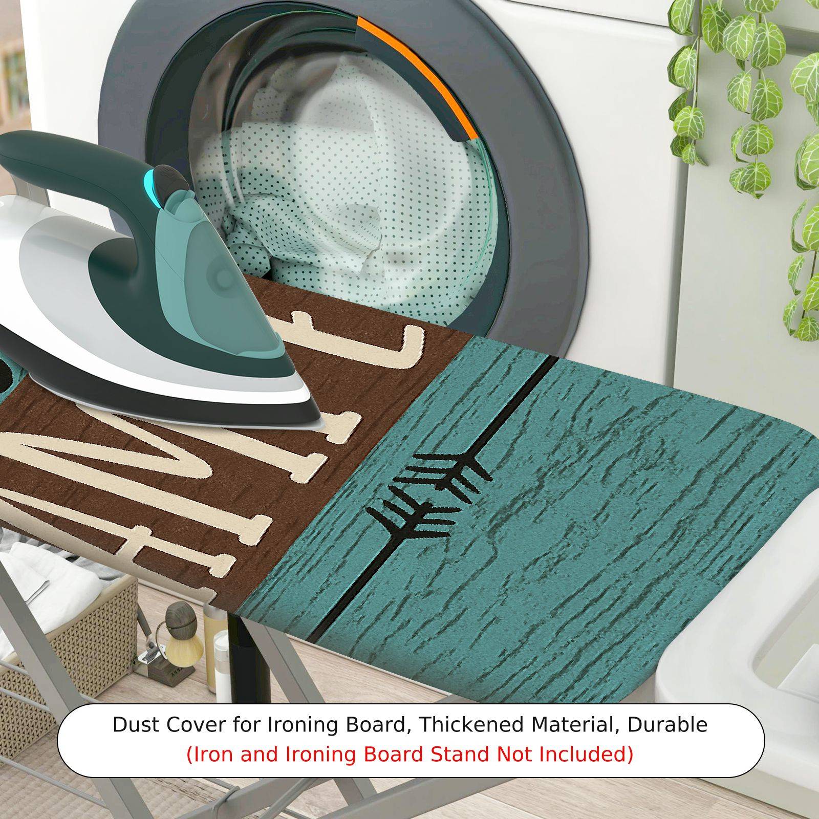 1-Piece Camper Retro Travel Adventure  Ironing Board Cover, Universal Size, Without Board