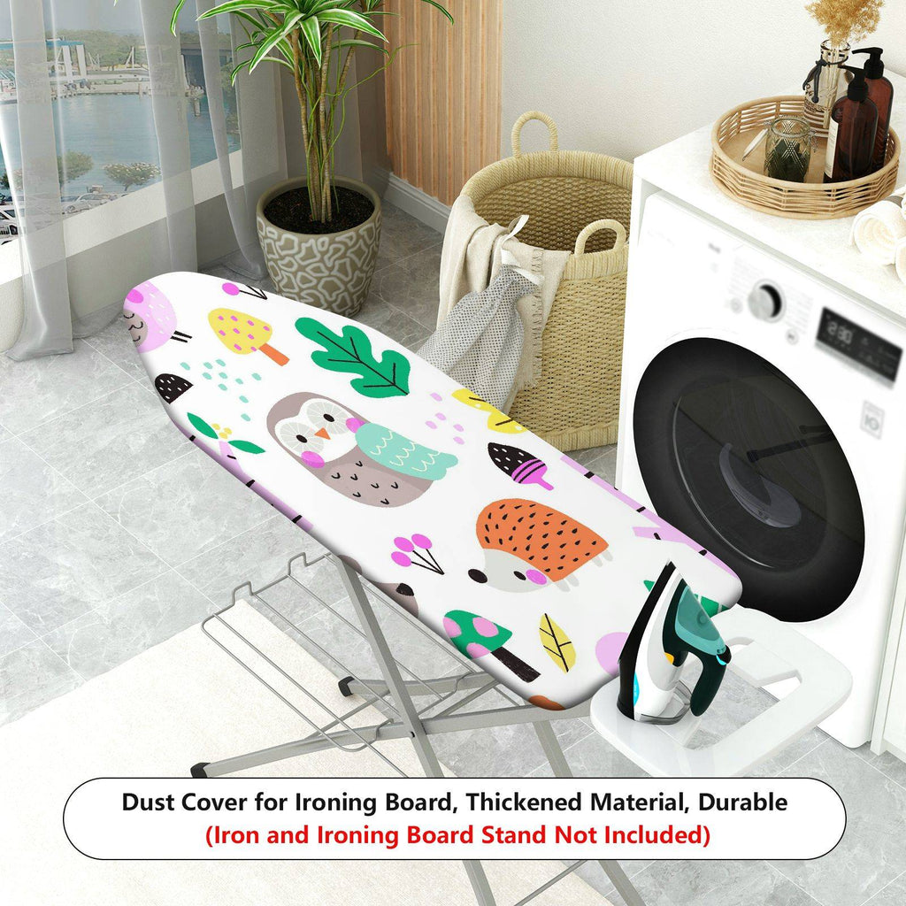 1-Piece Cute Owl Forest Animal Theme  Ironing Board Cover, Universal Size, Without Board